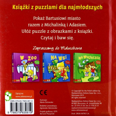 Maluszkowo z puzzlami. W mieście [KSIĄŻKA]