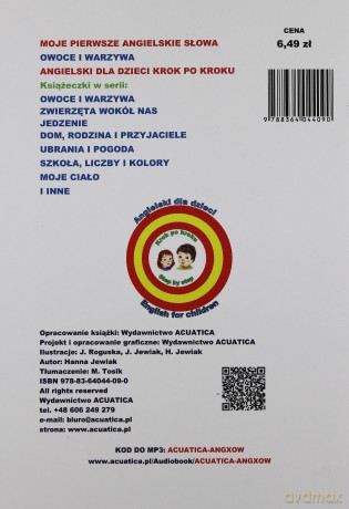 Moje pierwsze angielskie słowa - Owoce i warzywa [KSIĄŻKA]