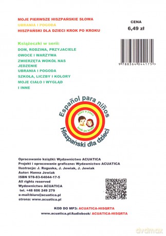 Moje pierwsze hiszpańskie słowa - Ubrania i pogoda [KSIĄŻKA]