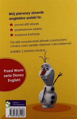 Mój pierwszy słownik angielsko-polski. Kraina Lodu [KSIĄŻKA]