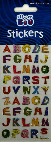 Naklejki Sticker BOO silver literki