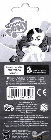 Naklejki Sticker BOO silver My Little Pony