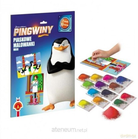 Piaskowe malowanki - Pingwiny z Madagaskaru [KSIĄŻKA]