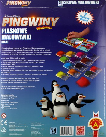 Piaskowe malowanki - Pingwiny z Madagaskaru [KSIĄŻKA]