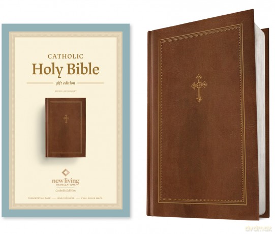 NLT Catholic Holy Bible, Gift Edition (Hardcover LeatherLike) [KSIĄŻKA]