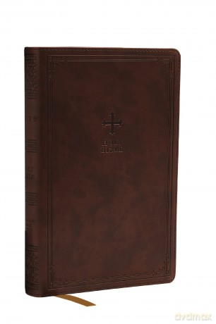 NRSV Catholic Edition Gift Bible, Brown Leathersoft (Comfort Print, Holy Bible, Complete Catholic Bible, NRSV CE): Holy Bible [KSIĄŻKA]