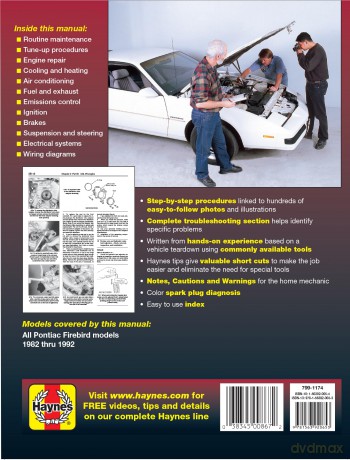 Pontiac Firebird: 1982 Thru 1992 - Haynes [KSIĄŻKA]