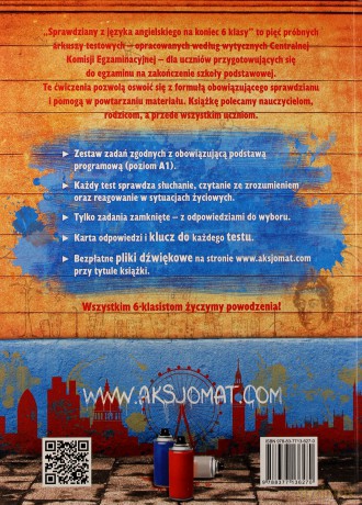 Sprawdziany z języka angielskiego na koniec 6 klasy Szkoła Podstawowa A1 [KSIĄŻKA]