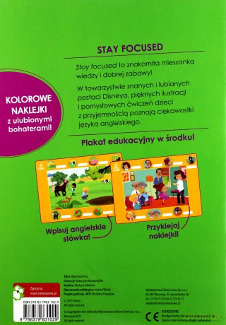 Stay Focused część 1 - Disney English [KSIĄŻKA]