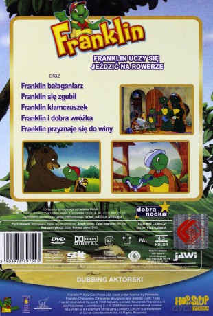 Frankln: Franklin uczy się jeździć na rowerze [DVD]