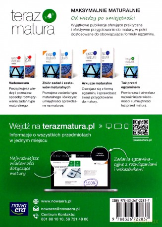 Teraz matura. Matematyka. Tuż przed egzaminem Zakres podstawowy [KSIĄŻKA]