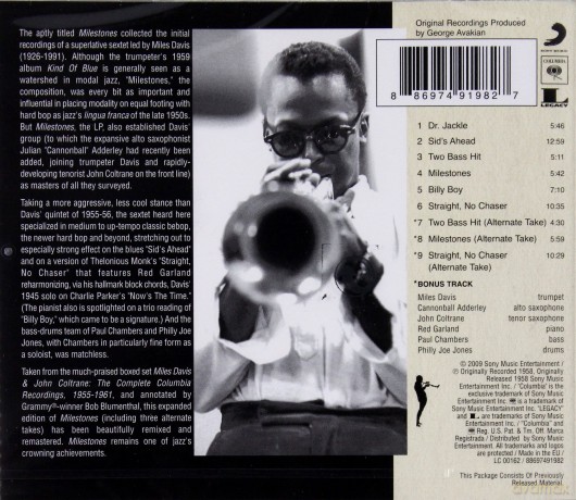 Miles Davis: Milestones [CD]