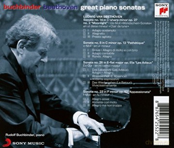 Rudolf Buchbinder: Beethoven: Great Piano Sonatas [CD]