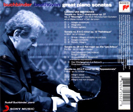Rudolf Buchbinder: Beethoven: Great Piano Sonatas [CD]