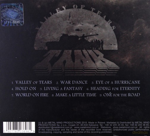 Tank: Valley Of Tears (digipack) [CD]