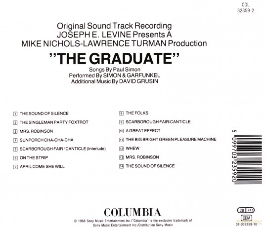 Graduate, The Original SoundTrack (Joseph E.Levine) (Absolwent) [CD]