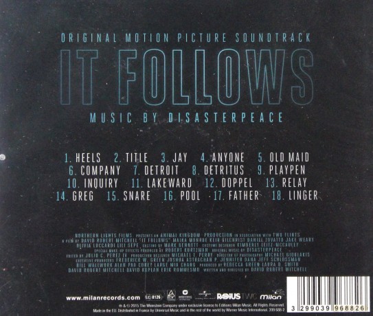 It Follows soundtrack (Coś Za Mną Chodzi) [CD]
