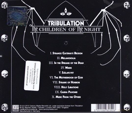 Tribulation: The Children Of The Night [CD]
