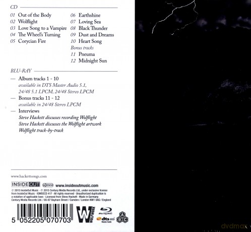 Steve Hackett: Wolflight [CD]+[BLU-RAY]