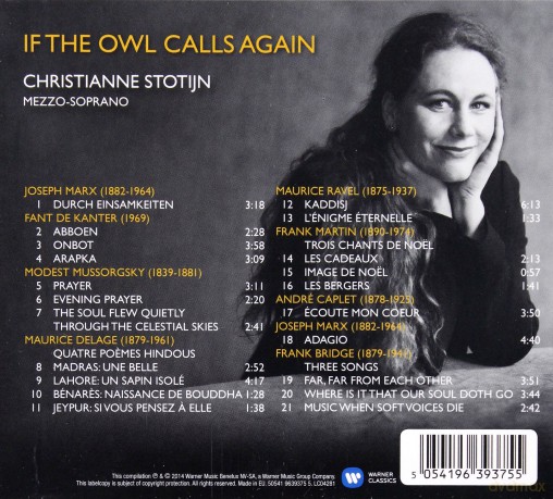 Christianne Stotijn: If The Owl Calls Again [CD]