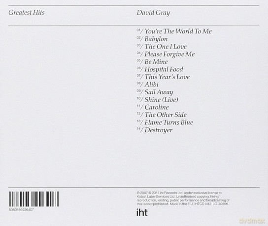 David Gray: Greatest Hits [CD]