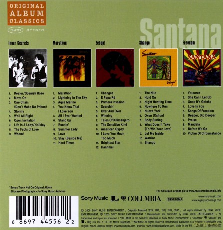 Santana: Original Album Classics [BOX] [5CD]