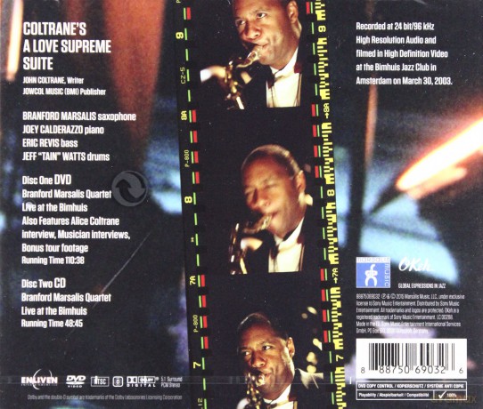 Branford Marsalis Quartet: Coltrane's A Love Supreme Live in Amsterdam [2CD]