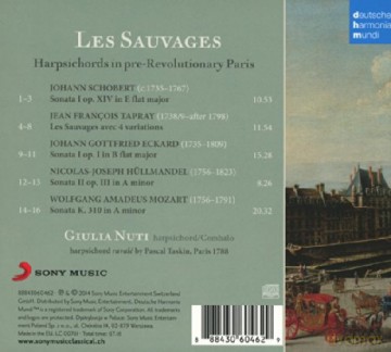 Giulia Nuti: Les Sauvages - Harpsichords in Pre-Revolutionary Paris [CD]