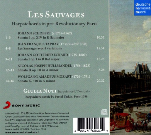 Giulia Nuti: Les Sauvages - Harpsichords in Pre-Revolutionary Paris [CD]