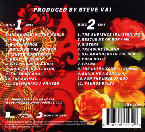 Steve Vai: Stillness in Motion: Vai Live in L.A. [2CD]