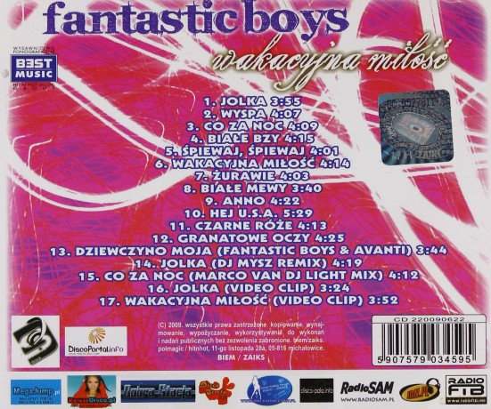 Fantastic Boys: Wakacyjna Miłość [CD]