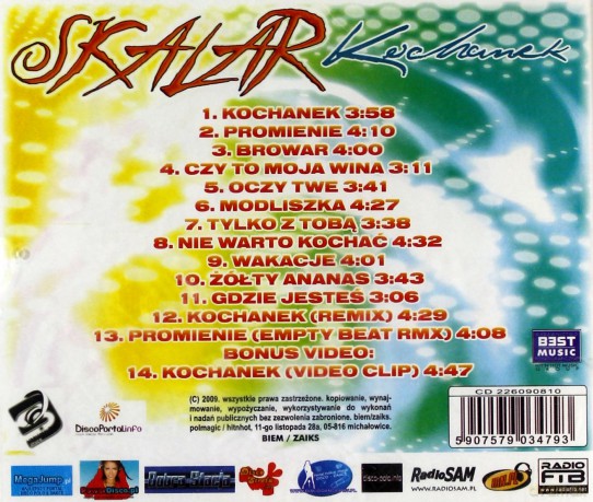 Skalar: Kochanek [CD]