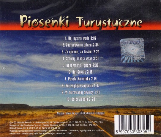 Piosenki Turystyczne [CD]