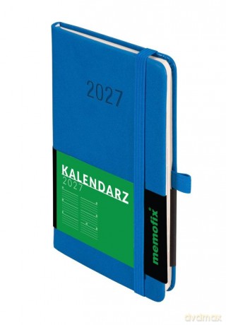 Kalendarz 2027 Memofix A6 TDW niebieski [KALENDARZ]