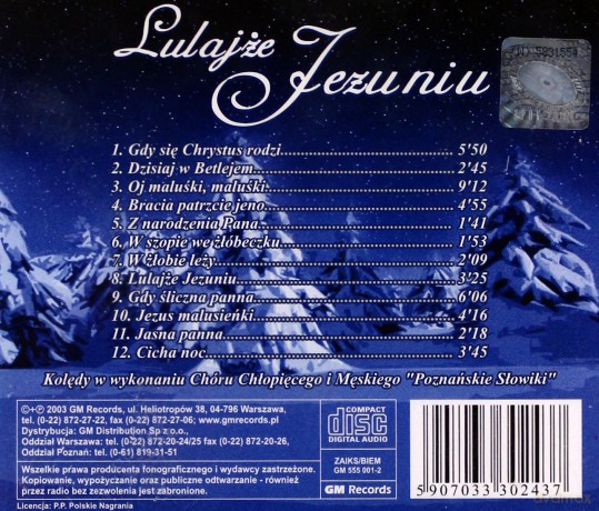 Poznańskie Słowiki: Lulajże Jezuniu [CD]