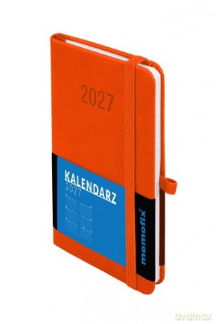 Kalendarz 2027 Memofix B6 TDW pomarańczowy [KALENDARZ]