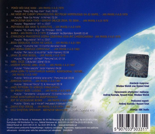 "Pokój Mój Daję Wam..." - Śpiew Ojca Świętego z Rodakami [CD]