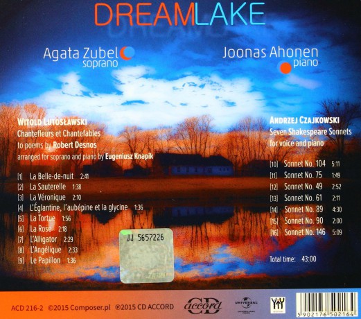 Agata Zubel: Dream Lake [CD]