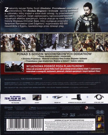 Exodus: Bogowie i Królowie 3D [Blu-Ray 3D]+[Blu-Ray] (Limited Edition) (Steelbook)
