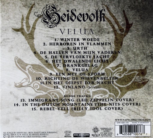 Heidevolk: Velua (Limited Edition) [CD]