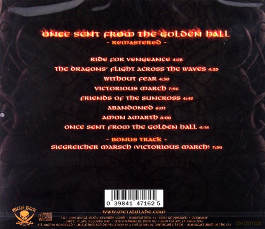 Amon Amarth: Once Sent From The Golden Hall Remastered [CD]