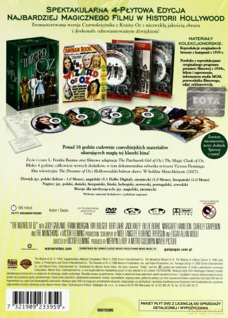Czarnoksiężnik z Krainy Oz (1939) edycja limitowana [BOX] [4DVD]