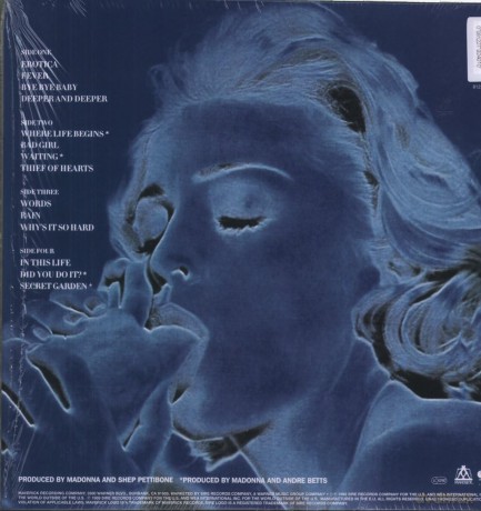 Madonna: Erotica (Represss 2026) (Limited) (White) [2xWinyl]