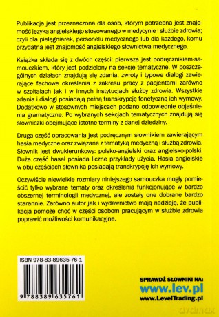 Samouczek medyczny dla pielęgniarek, personelu medycznego - polsko-angielski ze słownikiem [KSIĄŻKA]