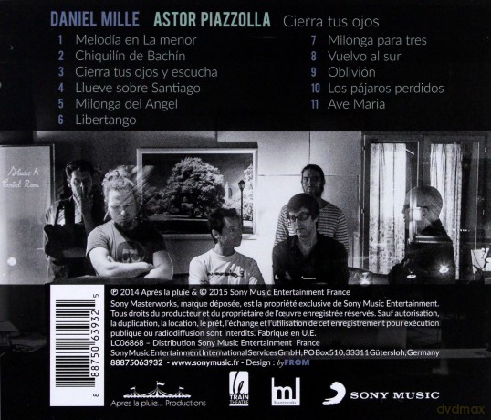 Daniel Mille: Astor Piazzolla - Cierra tus ojos [CD]