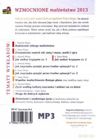 Wzmocnione małżeństwo [AUDIOBOOK] [CD-MP3]