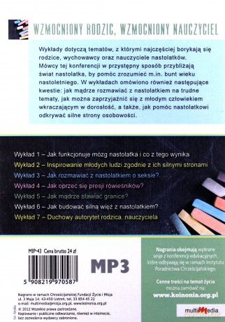 Wzmocniony rodzic, wzmocniony nauczyciel [AUDIOBOOK] [CD-MP3]