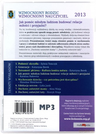 Wzmocniony rodzic, wzmocniony nauczyciel 2013 [AUDIOBOOK] [CD-MP3]