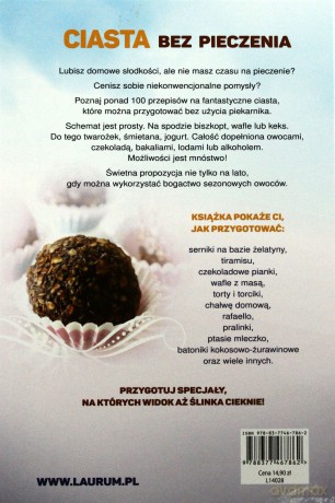 Ciasta bez pieczenia  - Joanna Tołłoczko [KSIĄŻKA]