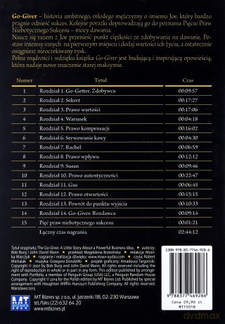 Go-giver Rozdawca Krótka opowieść o wielkiej koncepcji biznesowej - Bob Burg, John David Mann [AUDIOBOOK] [CD-MP3]